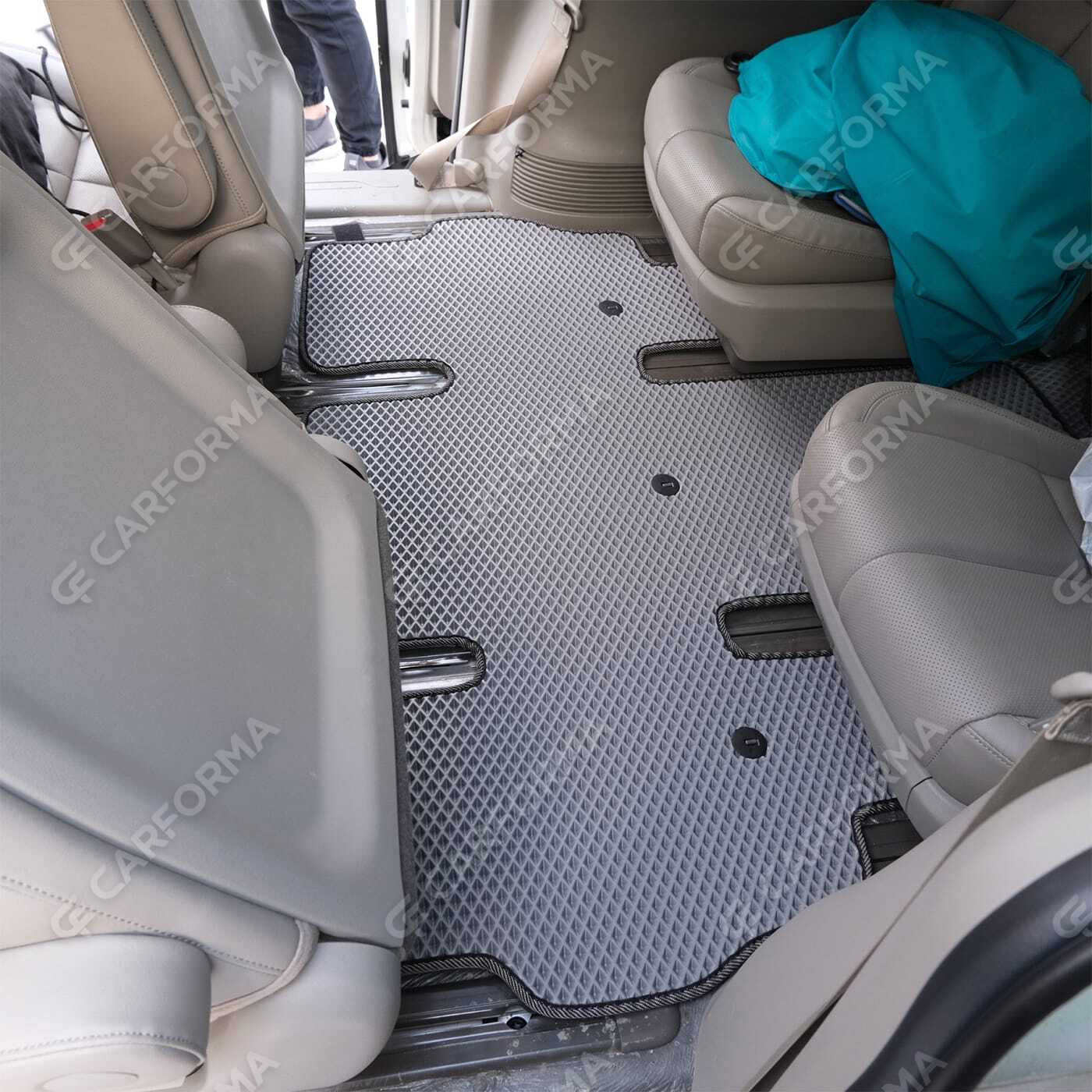 Ворсовые коврики на KIA Carnival III 9 мест и 11 мест 2014&nbsp;-&nbsp;2021 в Шахтах