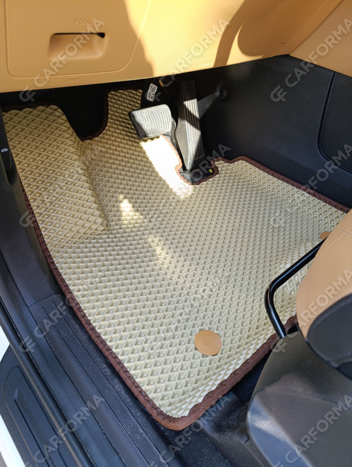 Ворсовые коврики на KIA Carnival IV 7 мест с оттоманками 2020&nbsp;-&nbsp;2026 в Шахтах