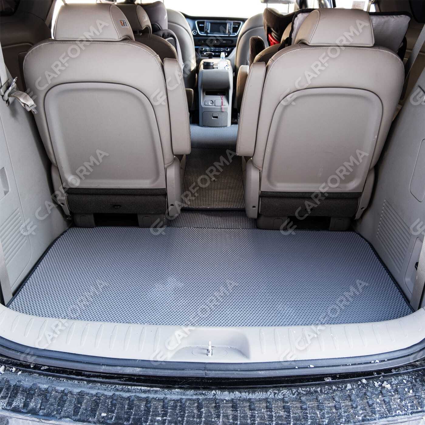 Ворсовые коврики на KIA Carnival III 9 мест и 11 мест 2014&nbsp;-&nbsp;2021 в Шахтах