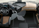 Ворсовые коврики на Mercedes Actros MP4 MP5 тягач GigaSpace 2011 - 2025 в Шахтах